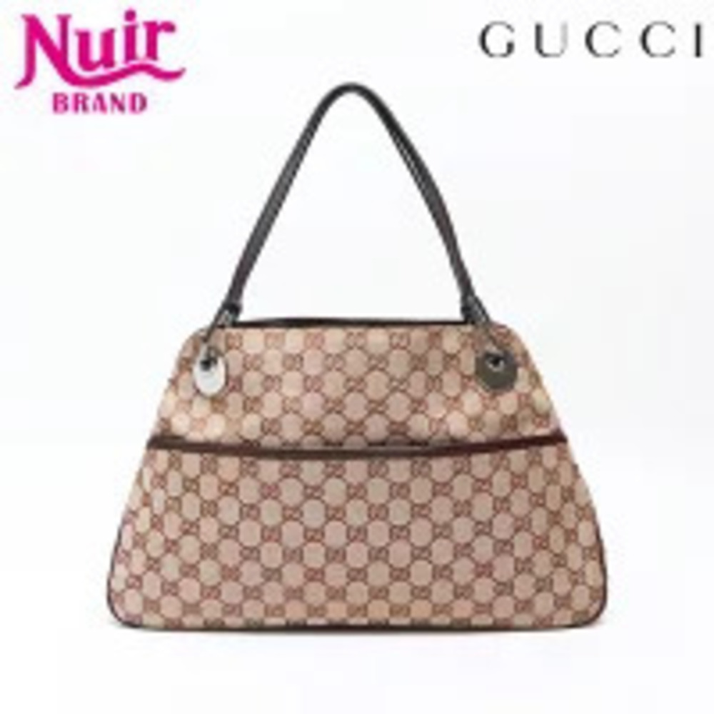 Gucci GG Canvas Eclipse Shoulder Bag Brown